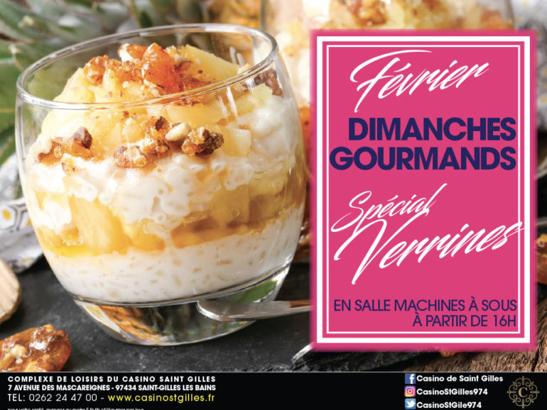 Profitez des Dimanches Gourmands au Casino de Saint-Gilles tous les dimanche du mois de février !