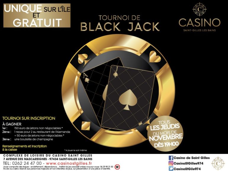 TOURNOIS DE BLACK JACK EN NOVEMBRE