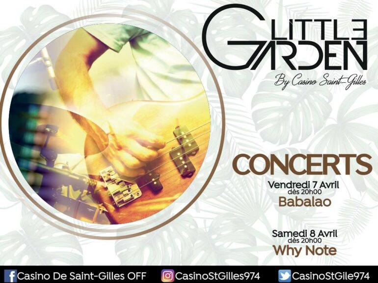 Concerts vendredi 07 et samedi 08/04 au restaurant Little Garden