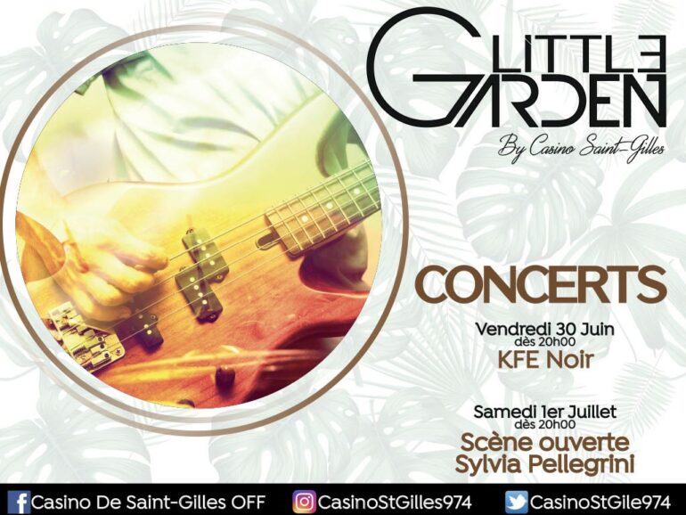 Concerts vendredi 30/06 et samedi 01/07 au restaurant Little Garden