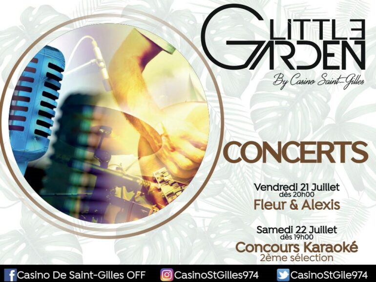 Concerts vendredi 21/07 et samedi 22/07 au restaurant Little Garden