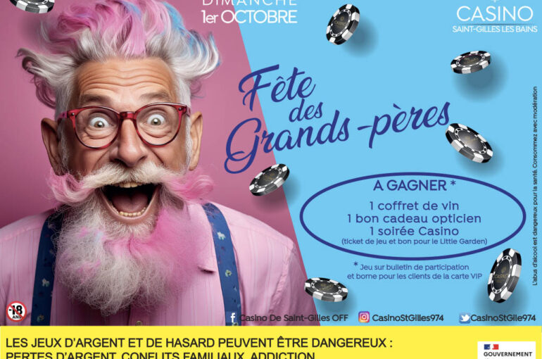 Dimanche 1er octobre, venez fêter les Grands-Pères au Casino de Saint-Gilles !