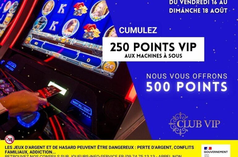 Points offerts sur votre carte VIP