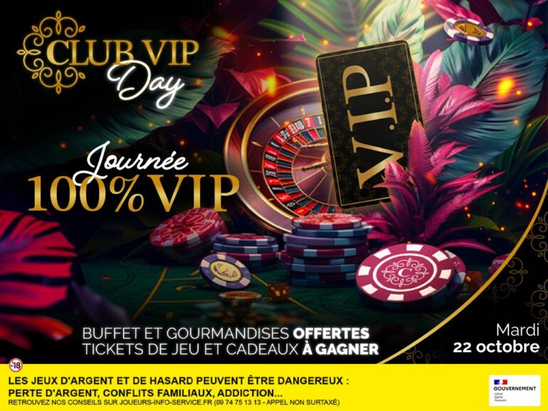 Club VIP Day mardi 22 octobre